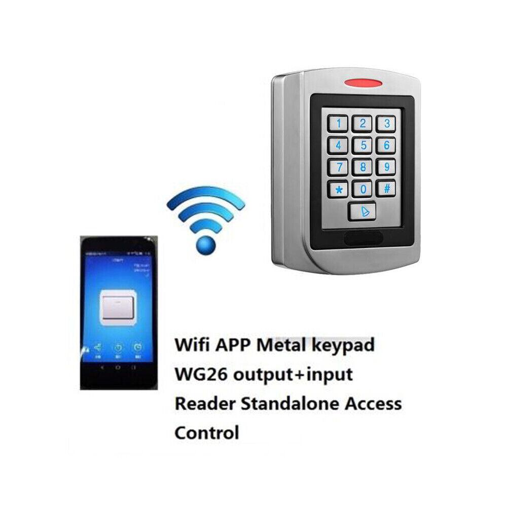 Wifi,APP,Keypad,Pin code,Standalone Access Control,metal,EM,125Khz,WG26 Reader