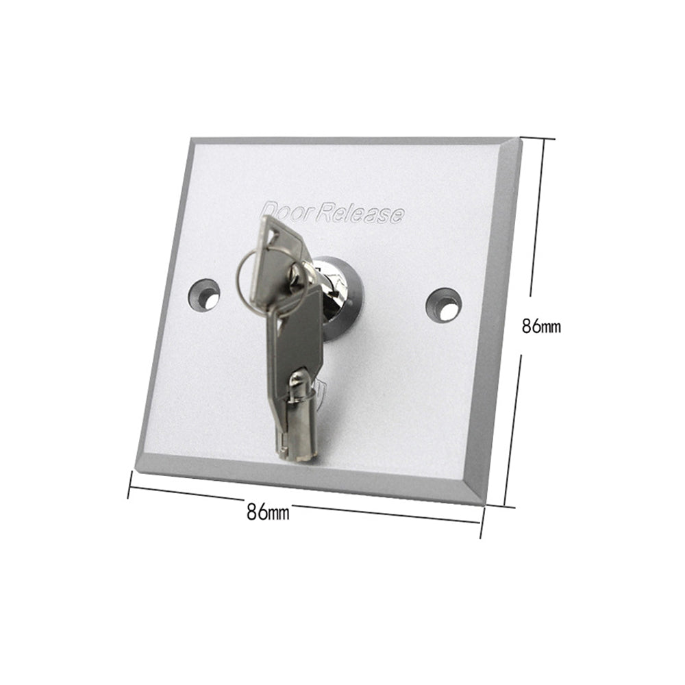 PUSH Button，86MM ，aluminium alloy， emergency key switch, entrance guard key switch