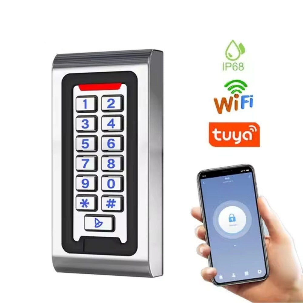 WiFi Tuya App Metal Keypad 125KHz EM/ID Standalone Access Controller