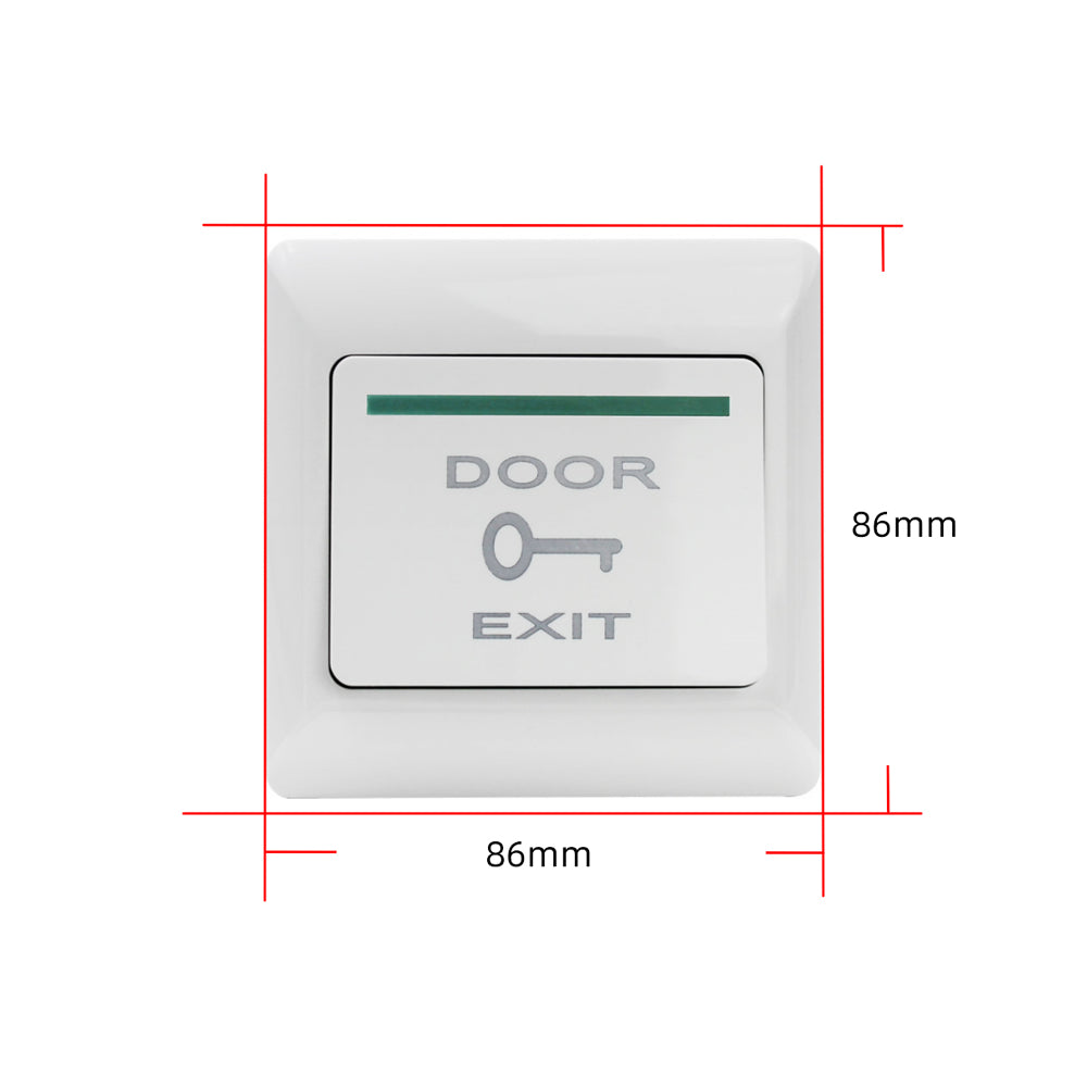 86mm ，Access Control Switch，Self-reset Door Opening，Exit Button