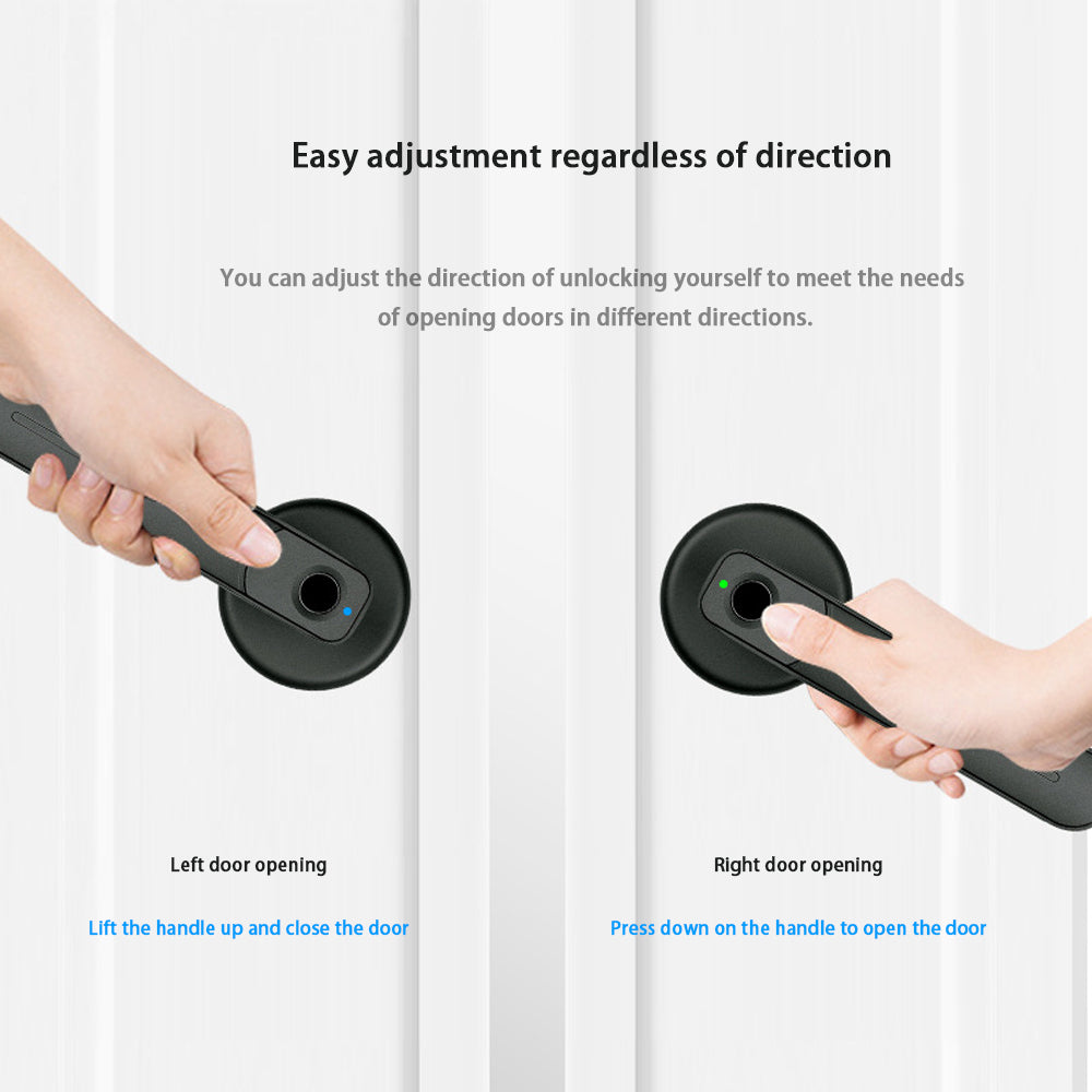 Single Latch Fingerprint Lock /Wooden Door Ball Lock Replaces Smart Lock