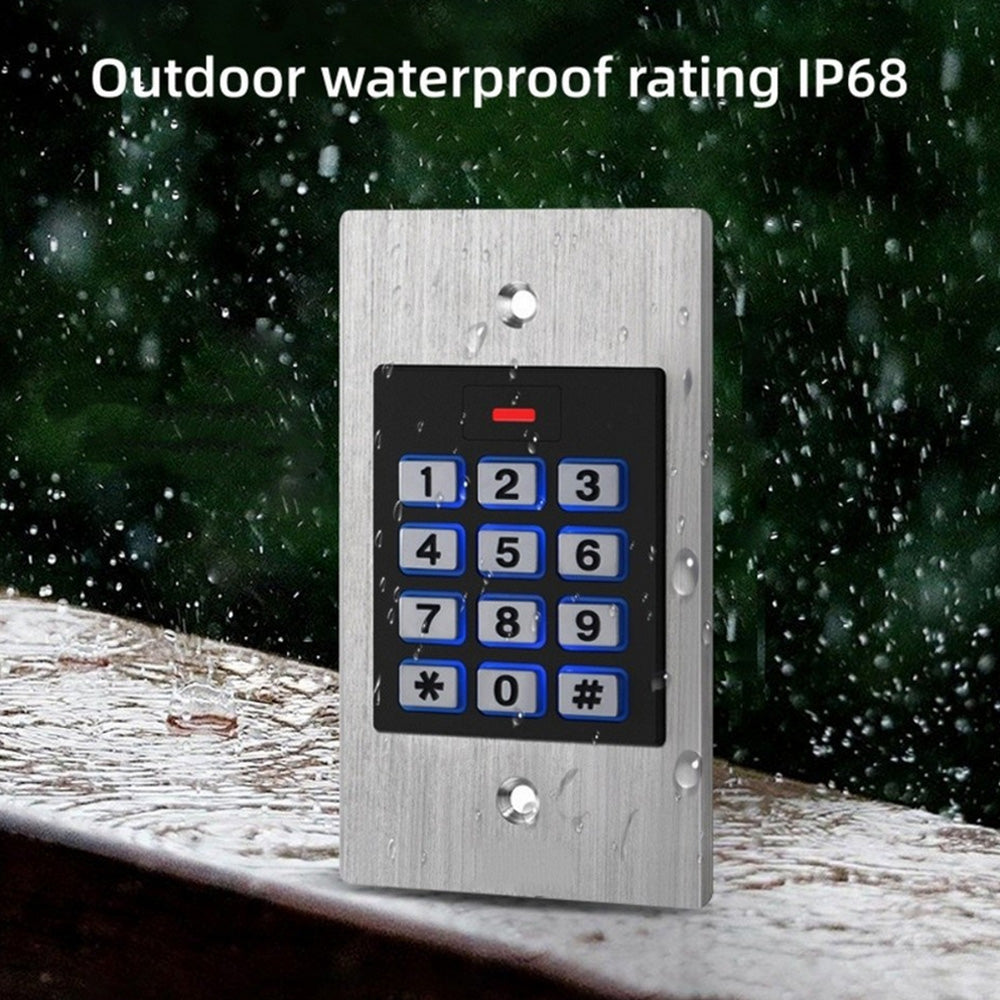 Embedded Waterproof 13.56MHz MF/IC 2k User Keypad Standalone Access Controller