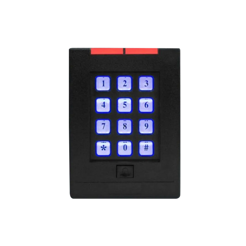 EM4100 ，125Khz ，keypad ，wiegand26/34， dual Led， blue backlight， 12V， RF reader