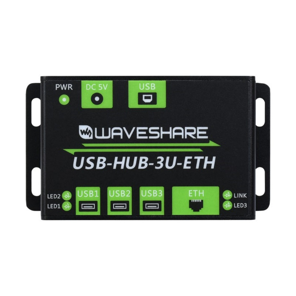 Industrial Grade Multifunctional USB HUB, Extending 3x USB ports + 100M Ethernet Port