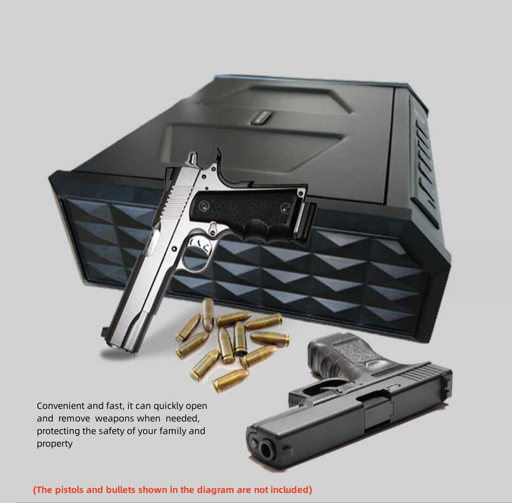 Household portable car gun box/safe/fingerprint password small mini safe/pistol box/Safe Deposit Box