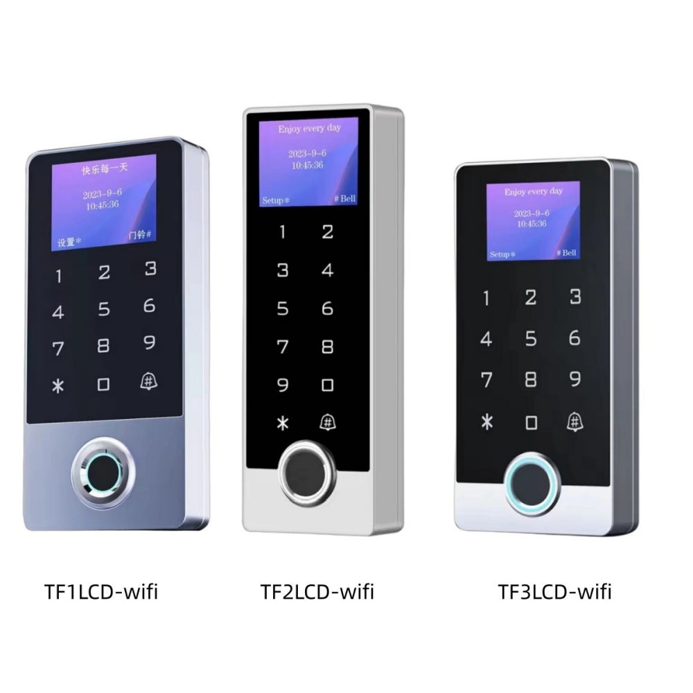 Waterproof Tuya LCD Fingerprint Keypad 125KHz EM/ID Standalen Access Control