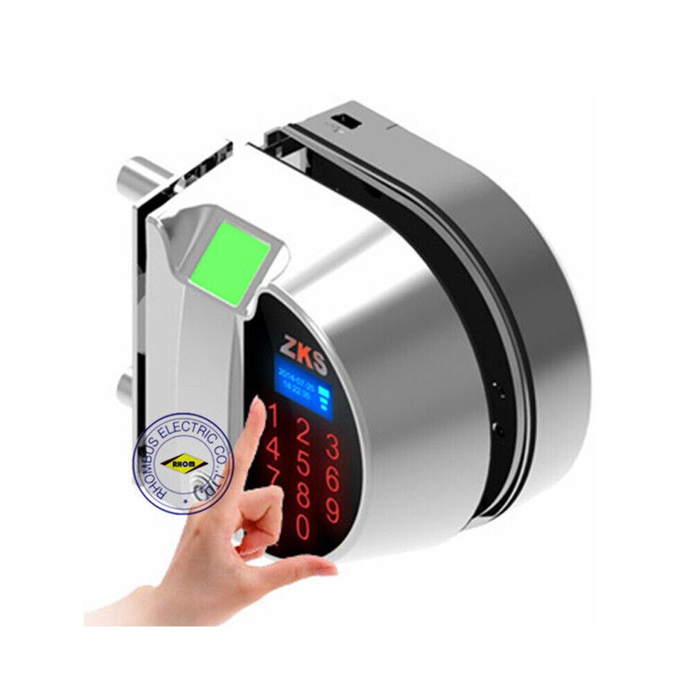 Open Hole ，Single open Fingerprint，password glass door lock for Access control