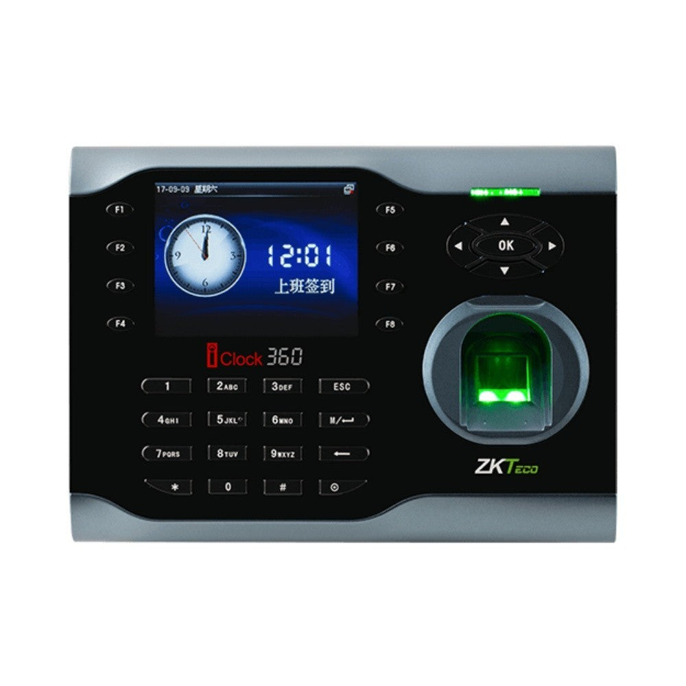 IClock360 Fingerprint Recognition TCP/IP, RS232, RS485 Udisk Attendance Machine