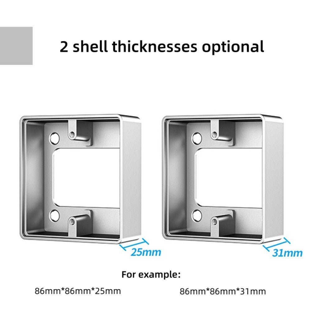 Aluminum Alloy Universal Switch Bottom Box/Access Control Switch Base