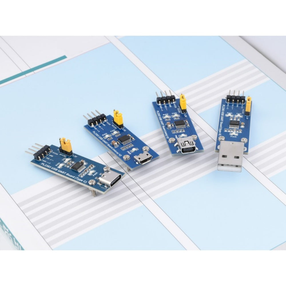 PL2303 USB To UART (TTL) Communication Module, Micro / Mini / Type A / Type C Connector