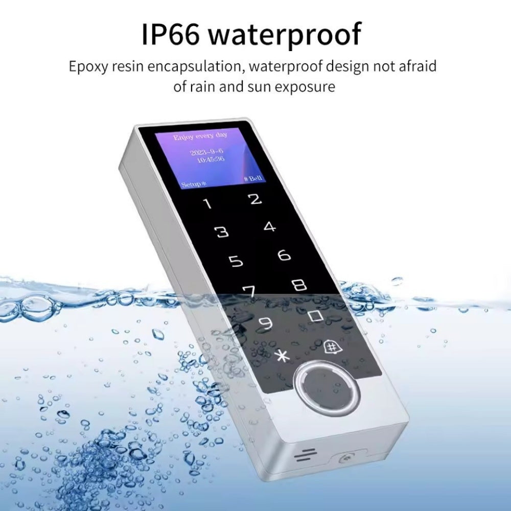 Waterproof Tuya LCD Fingerprint Keypad 125KHz EM/ID Standalen Access Control