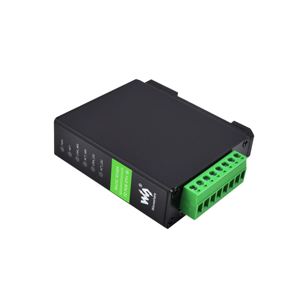 Serial server RS232 RS485 to Ethernet module PoE port powered Modbus gateway