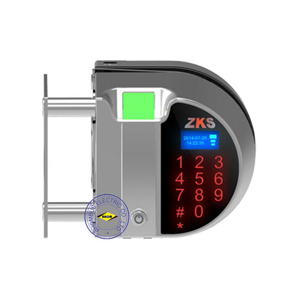 Open Hole ，Single open Fingerprint，password glass door lock for Access control