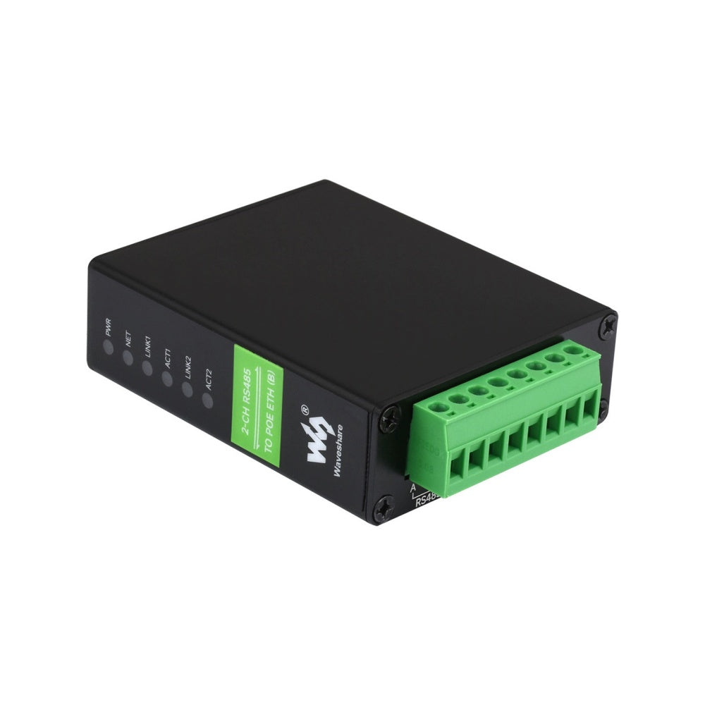 Industrial isolated RS485 dual serial port Module  RS485 to RJ45 Ethernet port/PoE port  Modbus gateway bidirectional transparent transmission