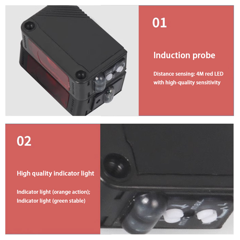 Infrared Induction Photoelectric Switch  , Mirror Reflection Photoelectric Sensor