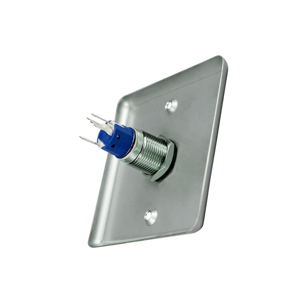 Stainless Steel ，Blue Backlight， K.O. Box， Access control Exit， Push Button Switch 
