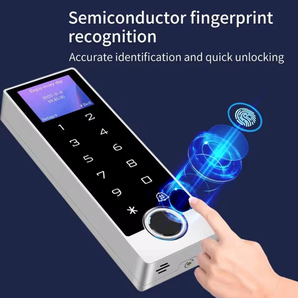 Waterproof Tuya LCD Fingerprint Keypad 125KHz EM/ID Standalen Access Control