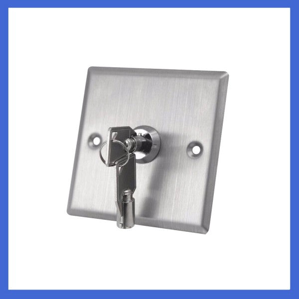 12V Stainless Steel Blank Panel Emergency Exit Key Switch/ Door Key Switch
