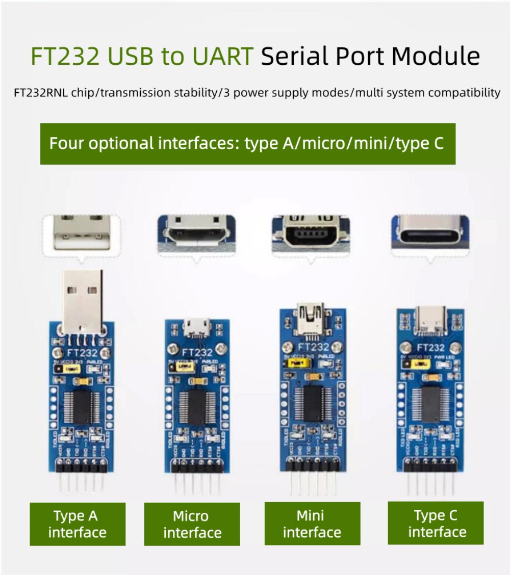 FT232 USB UART Board/ USB To TTL (UART) Communication Module