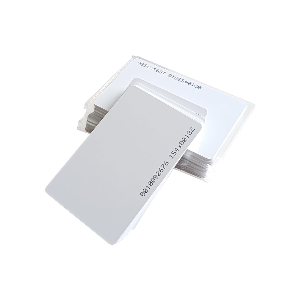 White ID Card , tag Number Printed RFID 0.8mm Thin Card