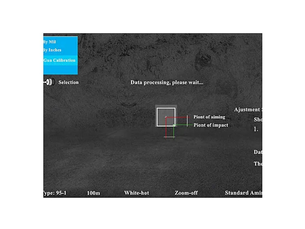 iAiming iA-612 2.4-19.2x42mm Smart Thermal Imaging Rifle Scope , Color: Black