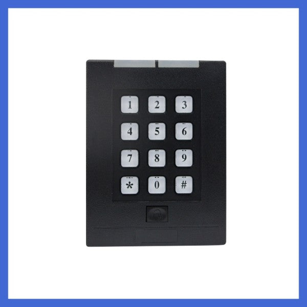 EM4100 125Khz keypad wiegand26/34 dual Led blue backlight 12V epoxy packaged R40K casing RF reader