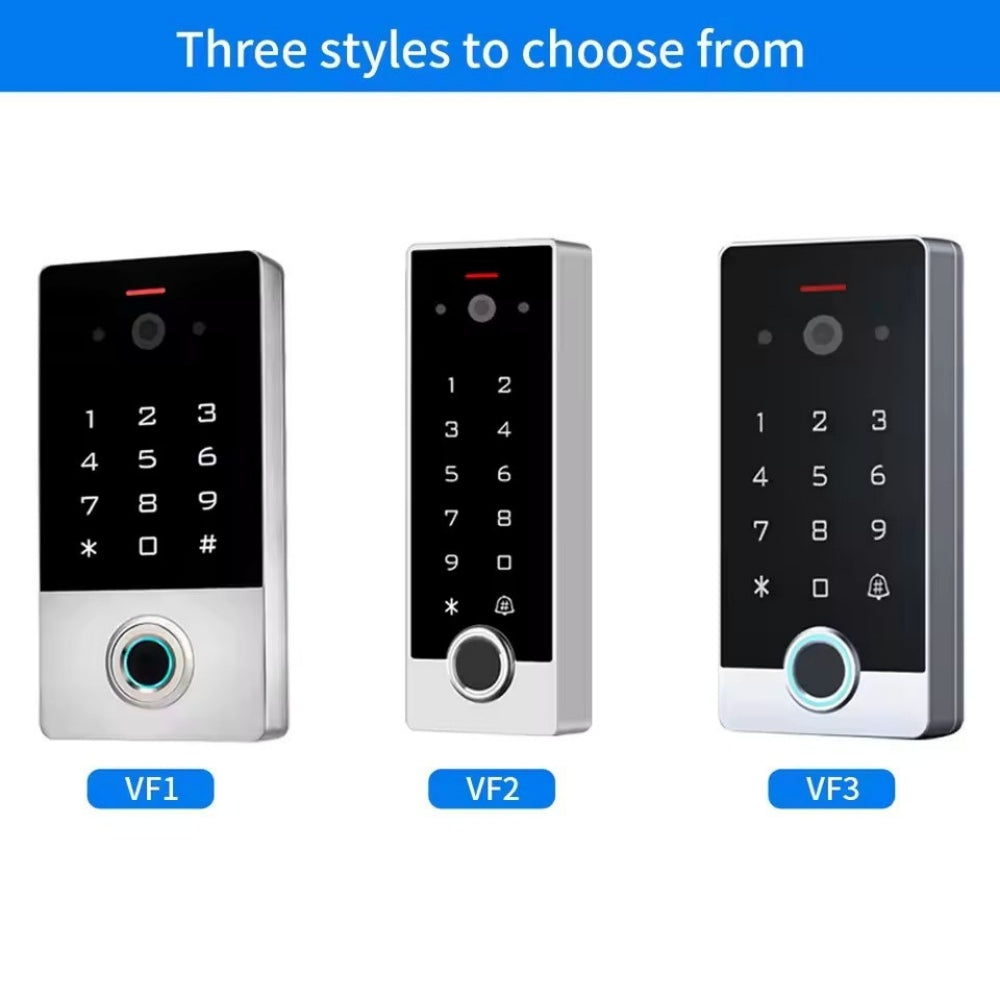 Tuya Visual Intercom Metal Fingerprint Keypad 125KHz EM Standalone Access Control