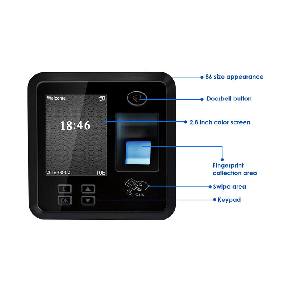 LCD,fingerprint, rfid access control