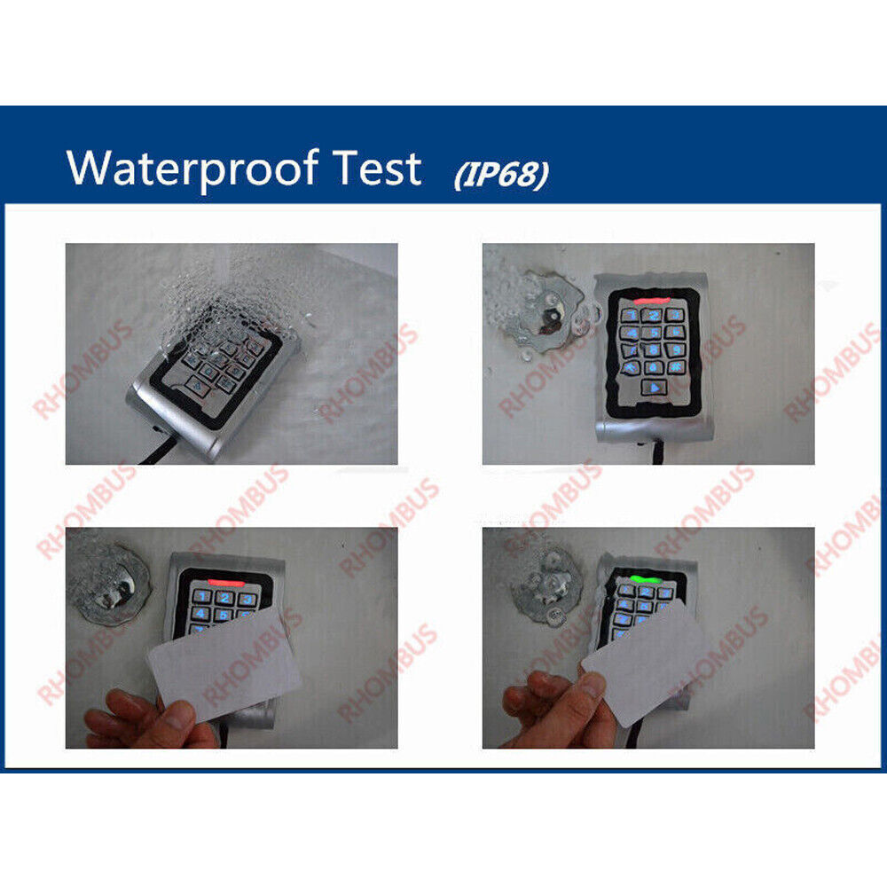 Metal Case Standalone Access Control Waterproof IP68 RFID EM Reader Keypad/S500