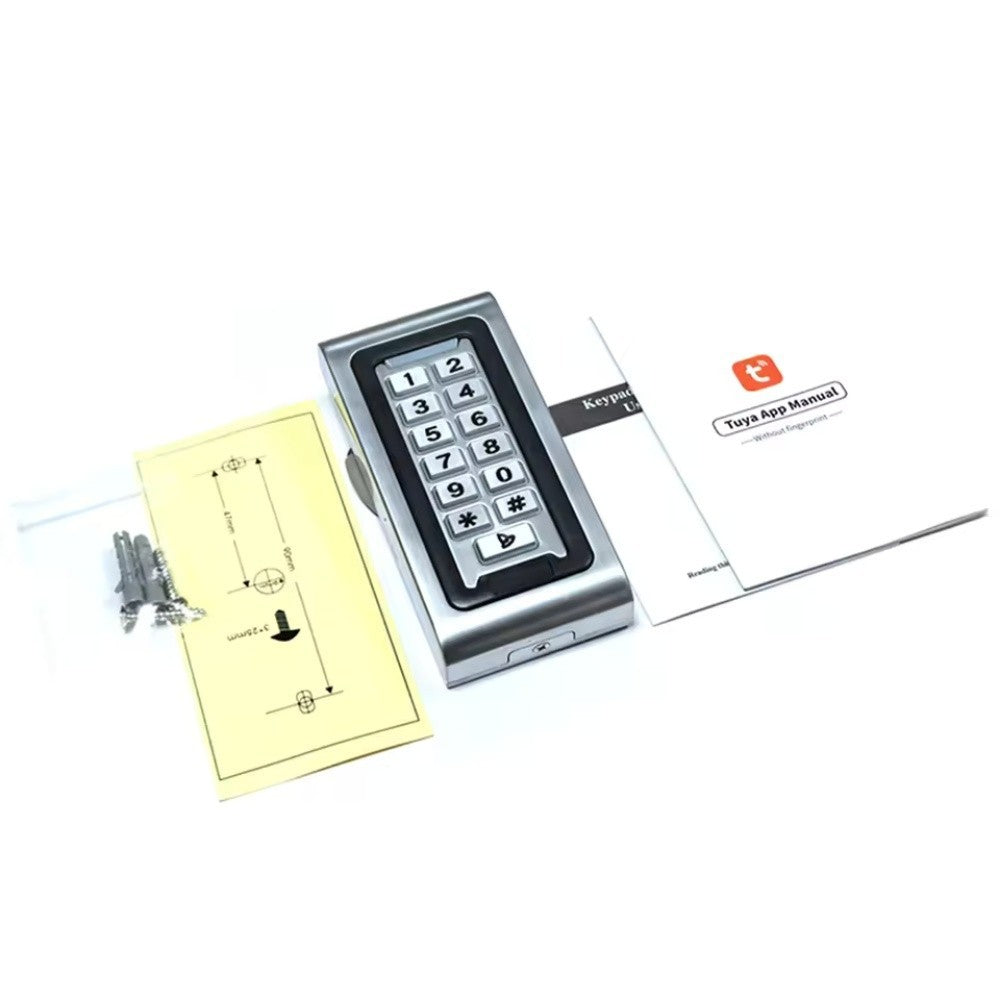 WiFi Tuya App Metal Keypad 125KHz EM/ID Standalone Access Controller