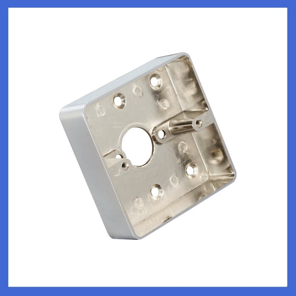 Zinc Alloy Metal Surface Wall Mounted Back Wiring Box Single Gang 86LX86WX25H/mm