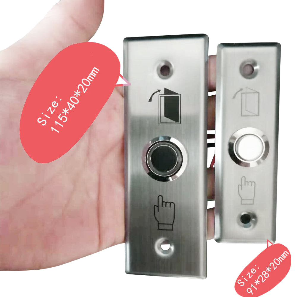 Stainless Steel ，Blue Backlight ，Normally open ，Access control Exit PUSH Button