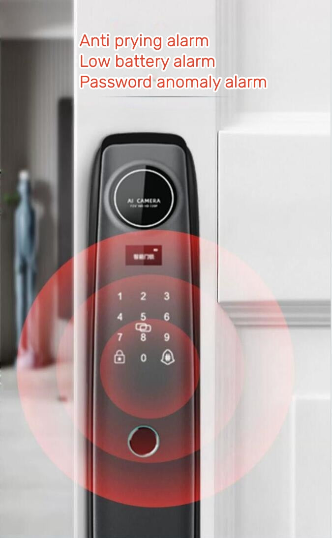 Biometric Fingerprint Door Lock + Digits Pad + Mechanic +RFID Card for wooden doors, metal doors