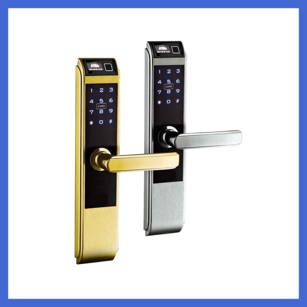 Biometric Fingerprint Door Lock + Digits Pad + Mechanic +RFID Card