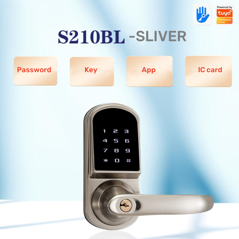 Electronic intelligent fingerprint lock/household semi-automatic password lock/APP