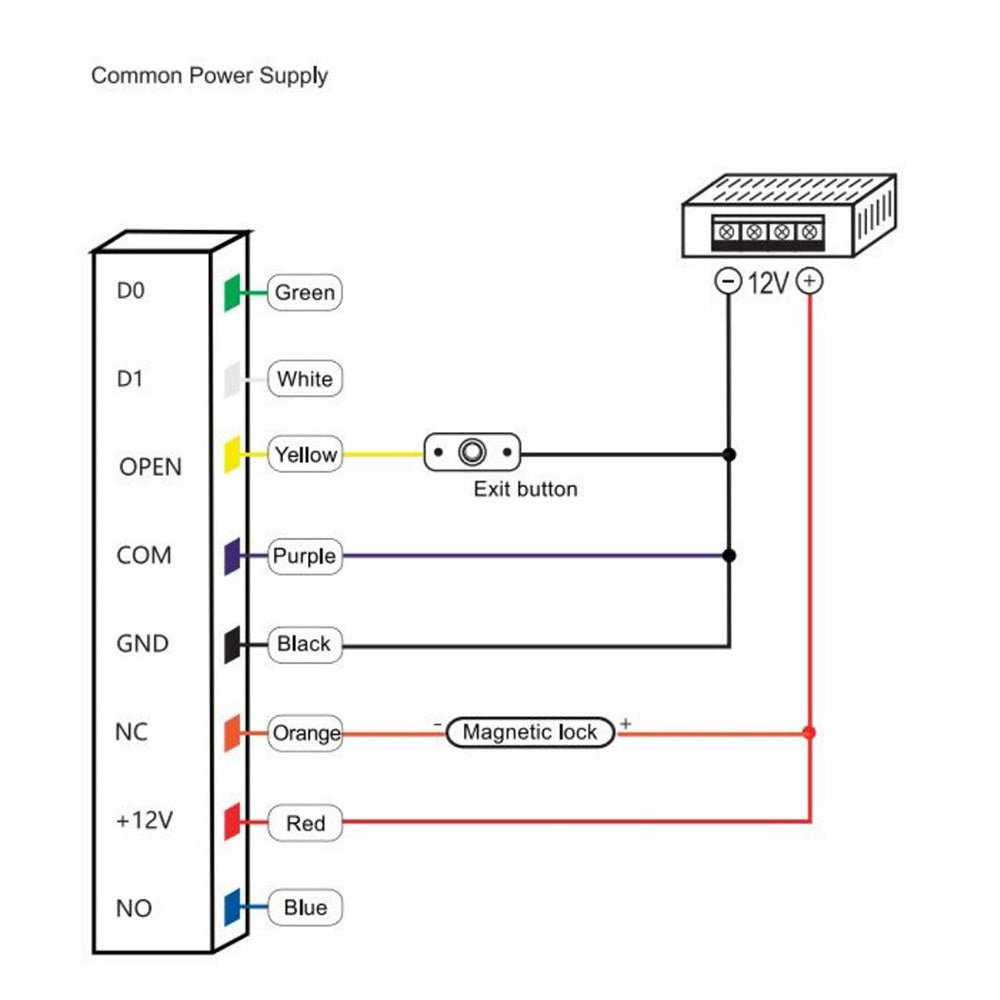 WiFi Tuya App Metal Keypad 125KHz EM/ID Standalone Access Controller