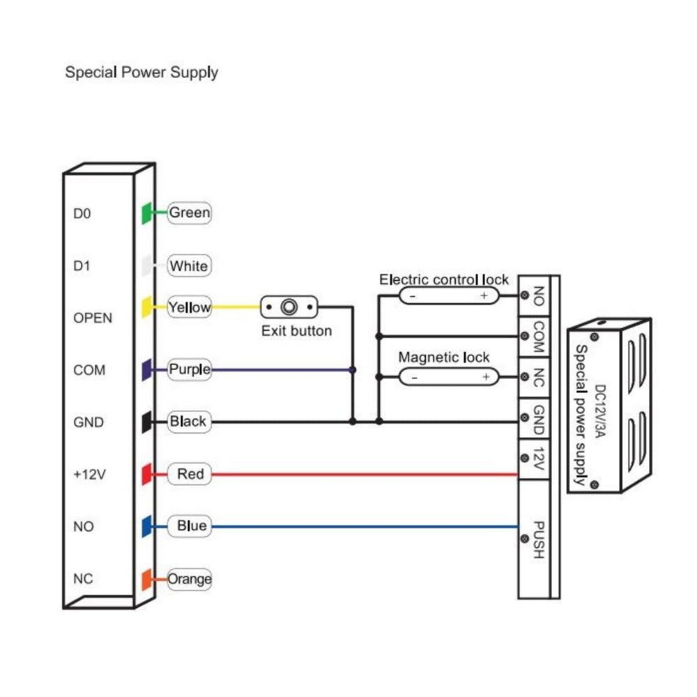 Embedded Waterproof 13.56MHz MF/IC 2k User Keypad Standalone Access Controller