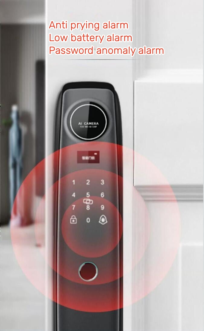 Biometric Fingerprint Door Lock，Digits Pad