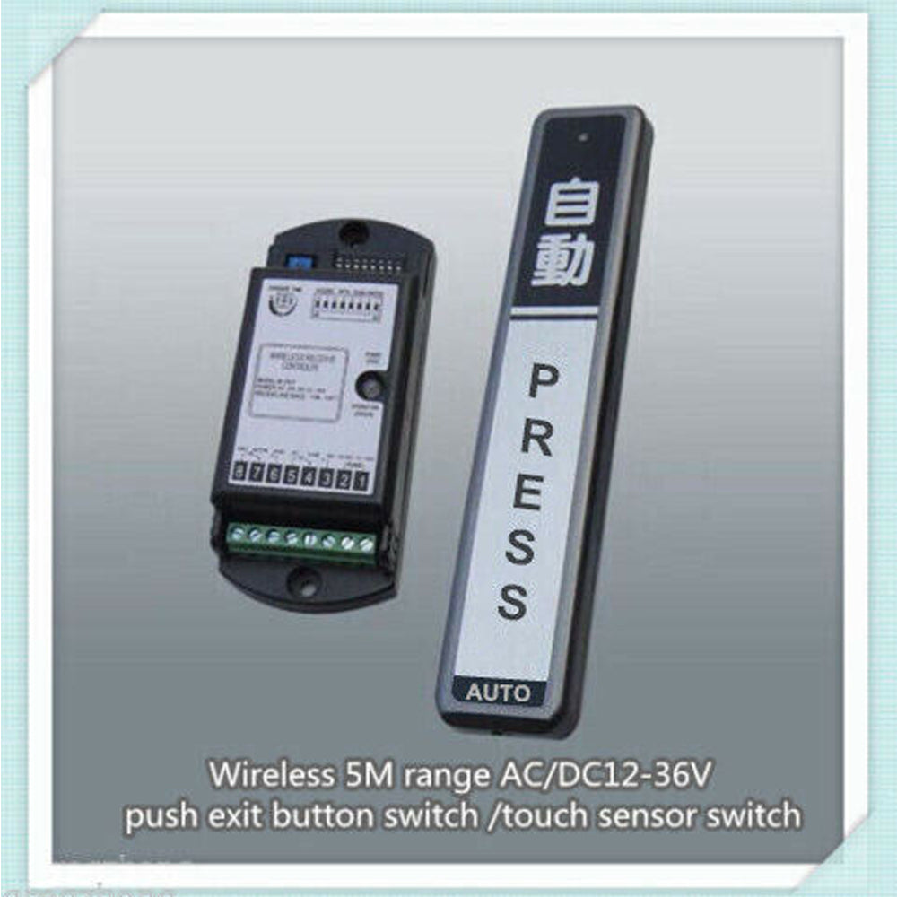 Wireless touch switch, push exit button