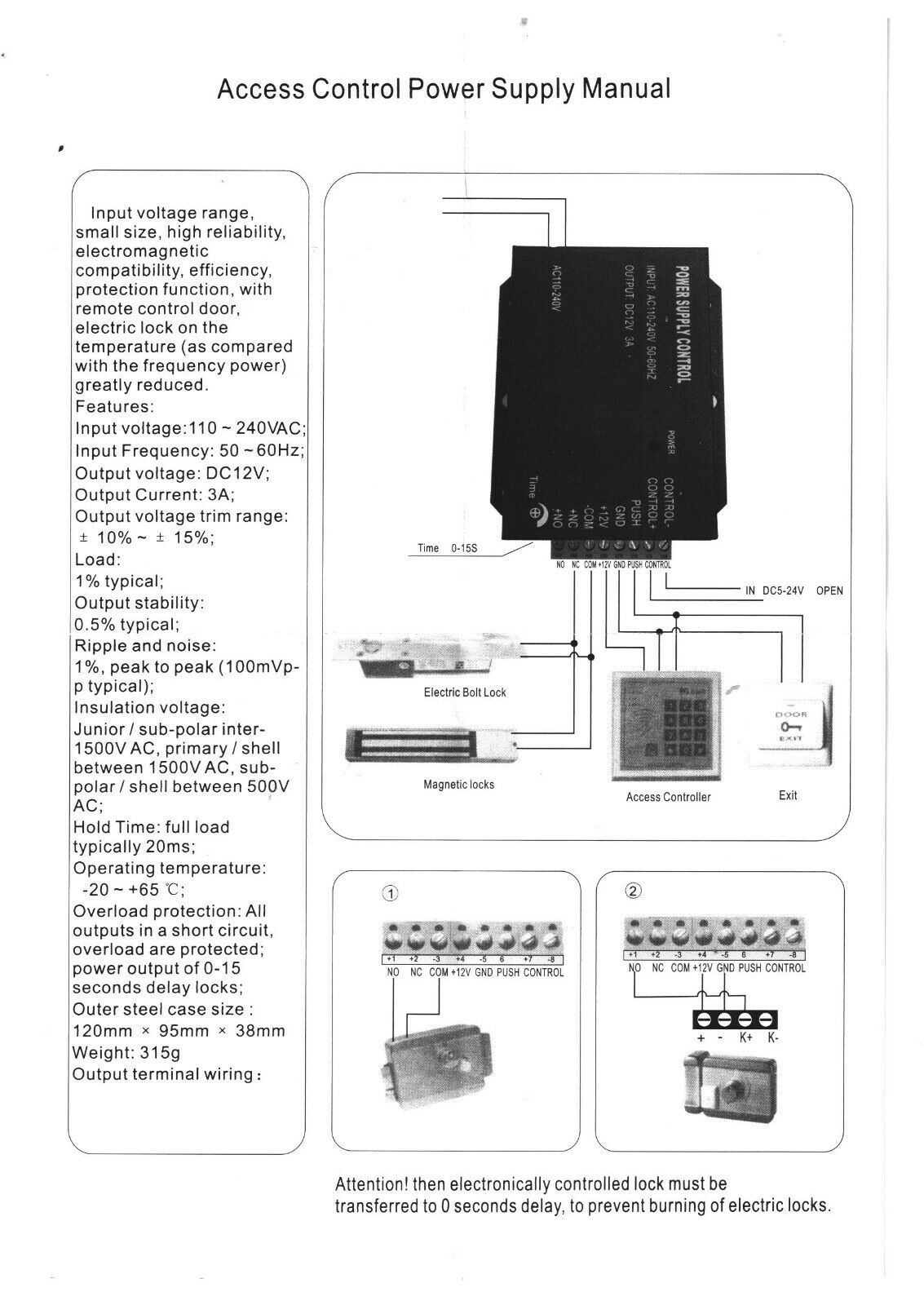 Mini Switching Access Controller Power Supply Supplier,12VDC 3A,110-240VAC