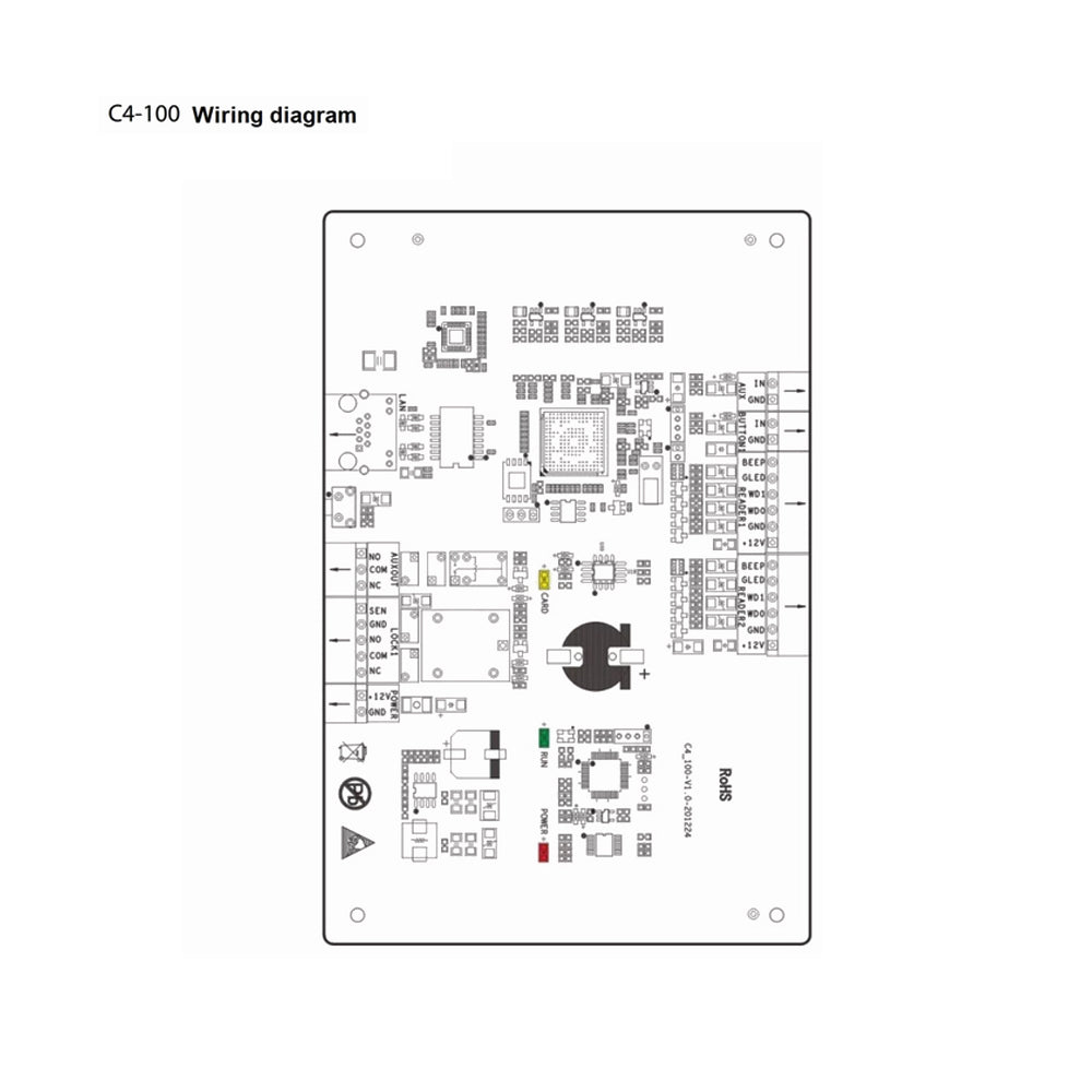 ZK WAN/LAN TCP/IP C4 series Professional RFID Card Reader Access Control Pannel