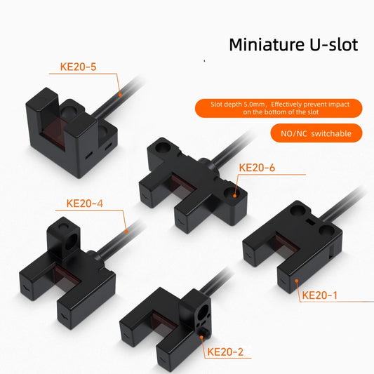 5-24VDC Miniature U-slot Photoelectric Sensor/Sliding Table Limit Induction Switch