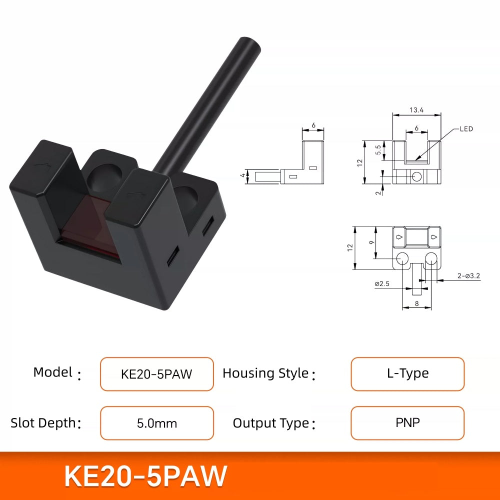 5-24VDC Miniature U-slot Photoelectric Sensor/Sliding Table Limit Induction Switch
