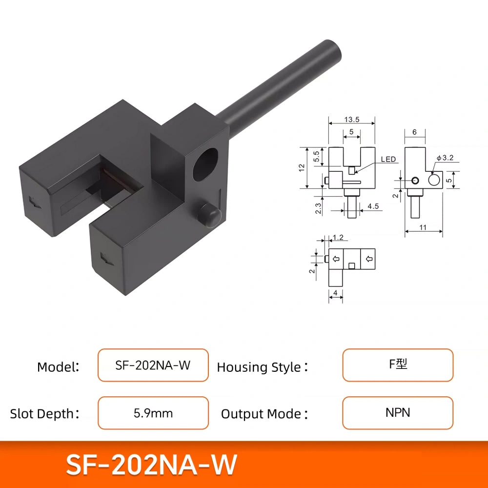 Miniature U-slot Photoelectric Sensor/Sliding Table Limit Induction Switch