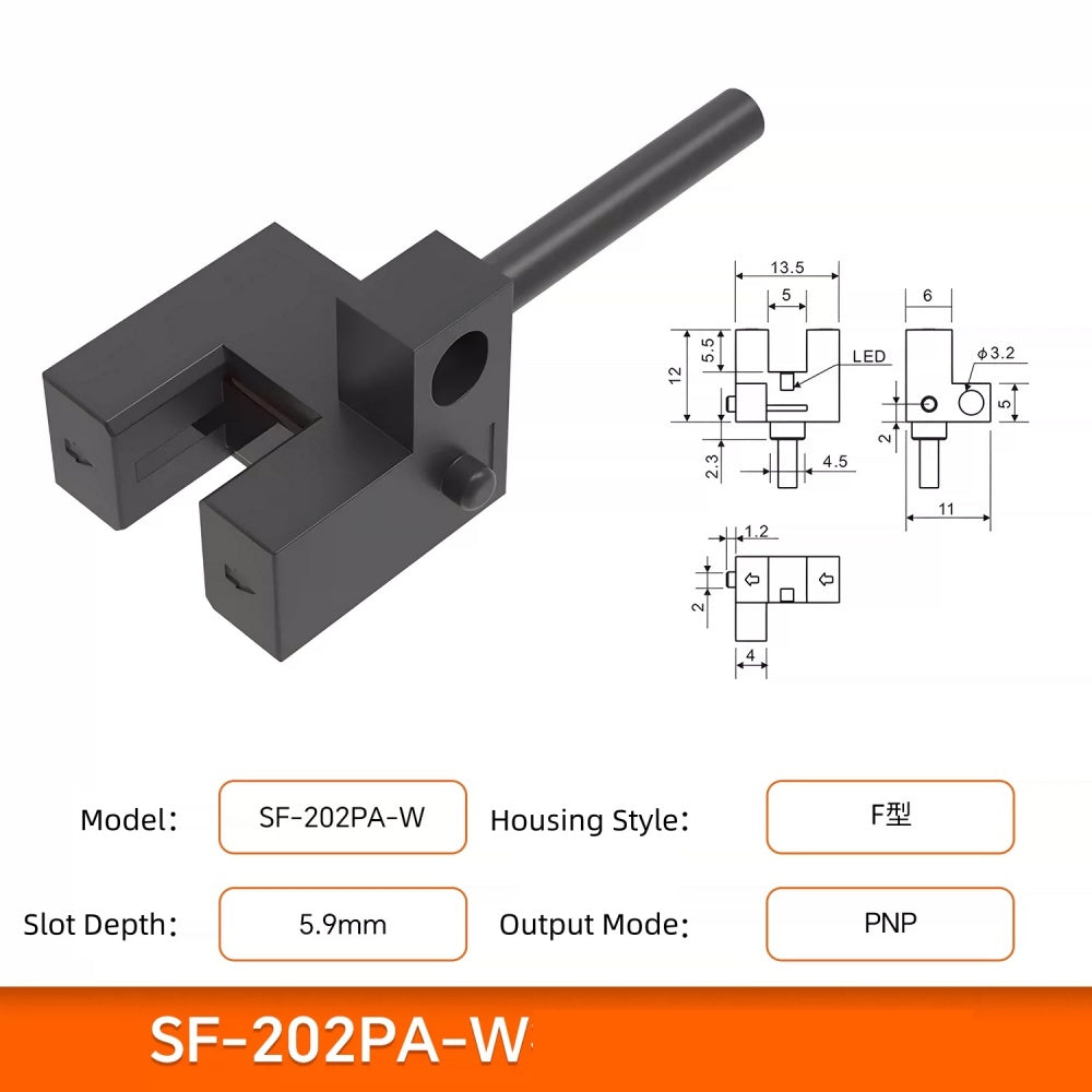 Miniature U-slot Photoelectric Sensor/Sliding Table Limit Induction Switch