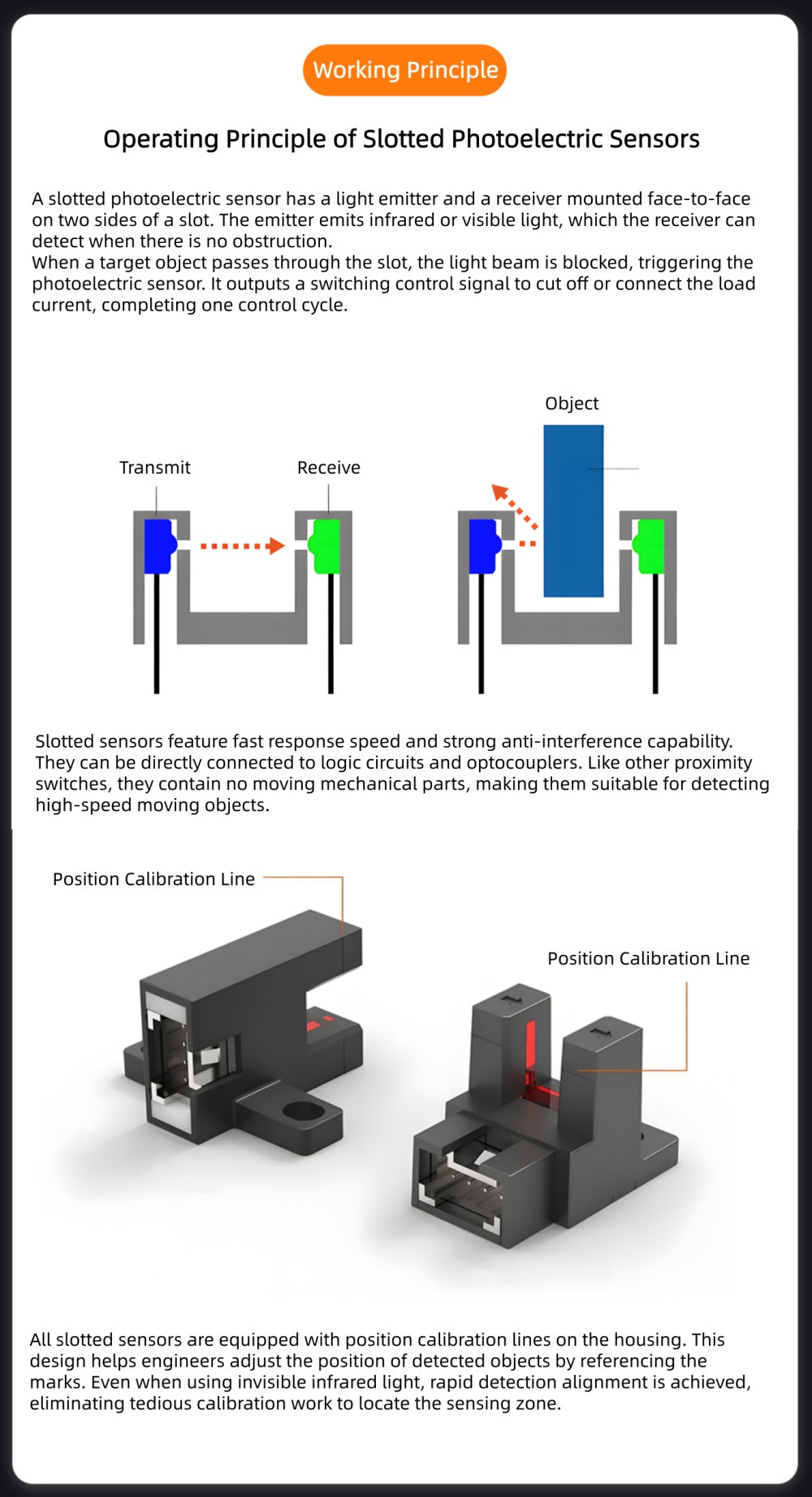 Miniature U-slot Photoelectric Sensor/Sliding Table Limit Induction Switch