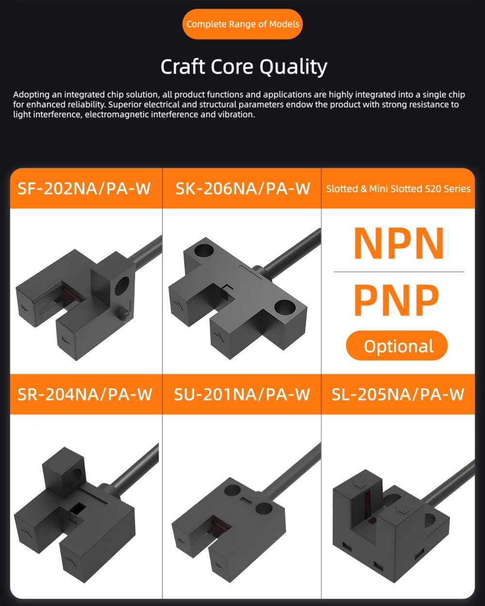 Miniature U-slot Photoelectric Sensor/Sliding Table Limit Induction Switch