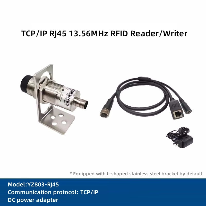 Industrial HF 13.56MHz RFID reader and writer/ Modbus workstation reader/POE carrier body reader